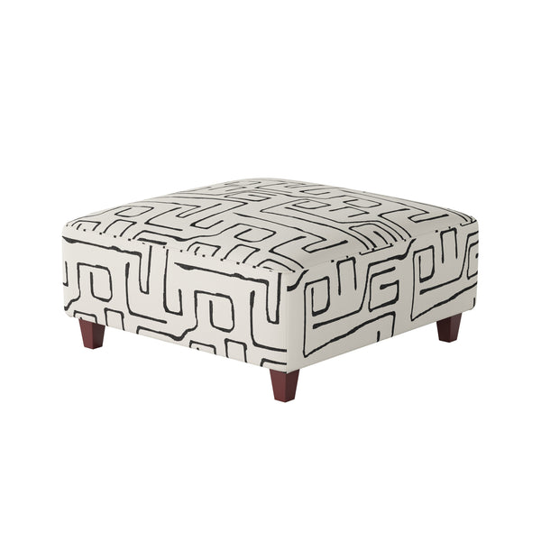 Fusion Fossil Ebony Cocktail Ottoman - Stylish, Durable, And Safe Padded Centerpiece For Any Living Space Multi Ws,98% Polypropylene,2% Polyester 109-c Fossil Ebony Cocktail Ottoman