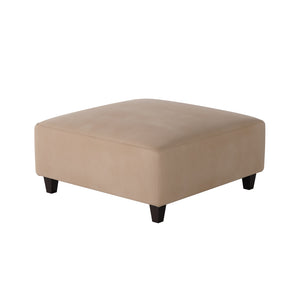 Fusion Bella Blush Cocktail Ottoman - Stylish Padded Centerpiece For Living Room Or Family Space Decor Mauve W,100% Polyester 109-c Bella Blush Cocktail Ottoman