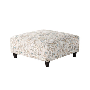 Fusion Fetty Citrus Cocktail Ottoman - Stylish, Padded Centerpiece For Family Spaces With Fun Pattern Multi S,96% Polyester,4% Linen 109-c Fetty Citrus Cocktail Ottoman
