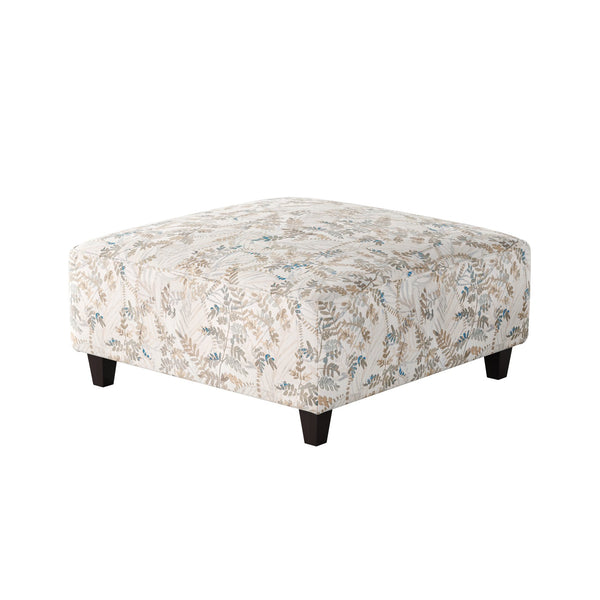 Fusion Fetty Citrus Cocktail Ottoman - Stylish, Padded Centerpiece For Family Spaces With Fun Pattern Multi S,96% Polyester,4% Linen 109-c Fetty Citrus Cocktail Ottoman
