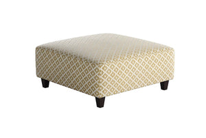 Fusion Owen Straw Stylish Cocktail Ottoman With Padded Sides, Fun Pattern & Durable Design For Your Home Multi Ws ,99% Polypropylene,1% Polyester 109-c Owen Straw Cocktail Ottoman