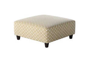 Fusion Owen Straw Stylish Cocktail Ottoman With Padded Sides, Fun Pattern & Durable Design For Your Home Multi Ws ,99% Polypropylene,1% Polyester 109-c Owen Straw Cocktail Ottoman