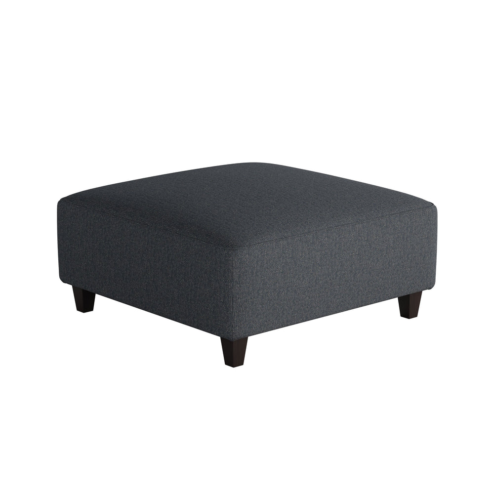Fusion Truth Or Dare Navy Cocktail Ottoman - Stylish, Durable Padded Centerpiece For Living Room Comfort Blue Ws,100% Polypropylene 109-c Truth Or Dare Navy Cocktail Ottoman