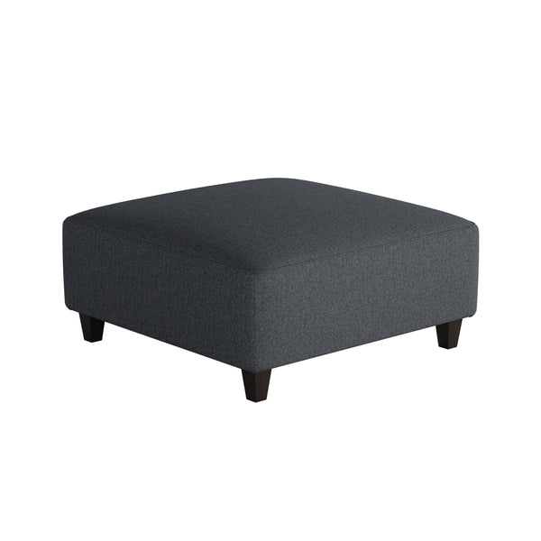 Fusion Truth Or Dare Navy Cocktail Ottoman - Stylish, Durable Padded Centerpiece For Living Room Comfort Blue Ws,100% Polypropylene 109-c Truth Or Dare Navy Cocktail Ottoman