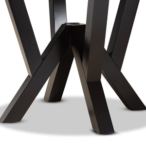 Baxton Studio Baxton Studio Irene Round Wood Dining Table - Modern Dark Brown Finish, Seats 4, Stylish Design RH7231T-Dark Brown-35-IN-DT