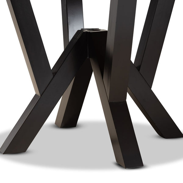 Baxton Studio Baxton Studio Irene Round Wood Dining Table - Modern Dark Brown Finish, Seats 4, Stylish Design RH7231T-Dark Brown-35-IN-DT
