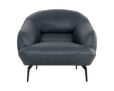 Armani Armchair - Midnight Blue Leather 109000 Sunpan