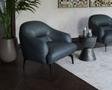 Armani Armchair - Midnight Blue Leather 109000 Sunpan