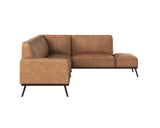 Brandi Sofa Chaise - Raf - Camel Leather 109021 Sunpan