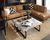 Brandi Sofa Chaise - Raf - Camel Leather 109021 Sunpan