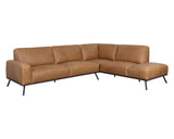 Brandi Sofa Chaise - Raf - Camel Leather 109021 Sunpan