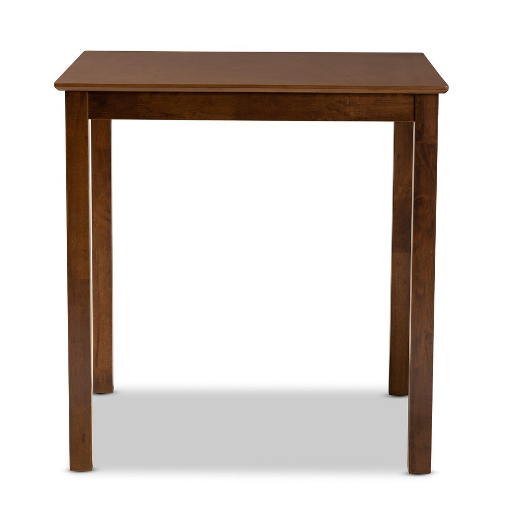 Baxton Studio Baxton Lenoir Modern Walnut Brown Pub Table - Stylish Space-Saving Design for Up to 4 Guests RH7070T-Walnut-PT