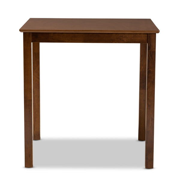 Baxton Studio Baxton Lenoir Modern Walnut Brown Pub Table - Stylish Space-Saving Design for Up to 4 Guests RH7070T-Walnut-PT