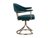 Bexley Swivel Dining Chair - Danny Teal 109047 Sunpan