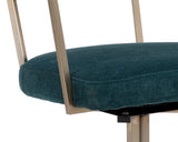 Bexley Swivel Dining Chair - Danny Teal 109047 Sunpan