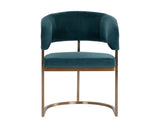 Marris Dining Armchair - Gold - Danny Teal 109049 Sunpan