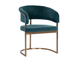 Marris Dining Armchair - Gold - Danny Teal 109049 Sunpan