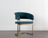 Marris Dining Armchair - Gold - Danny Teal 109049 Sunpan