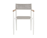 Kona Stackable Dining Armchair - White 109050 Sunpan