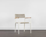 Kona Stackable Dining Armchair - White 109050 Sunpan