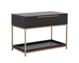 Rebel Nightstand - Large - Gold - Charcoal Grey 109073 Sunpan