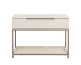 Rebel Nightstand - Large - Champagne Gold - Cream 109074 Sunpan