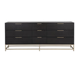 Rebel Dresser - Large - Gold - Charcoal Grey 109075 Sunpan