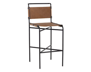 Corrigan Barstool - Cognac Leather 109087 Sunpan