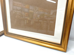 English Elm 18x24 Solid Wood Picture Frame with Replaceable Canvas, Acrylic Glass, Sturdy Backboard for Elegant Wall Decor Gold T3976P383244