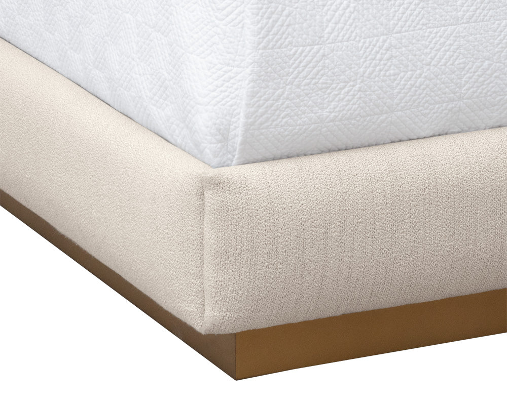 Jenkins Bed - King - Dazzle Cream 109101 Sunpan