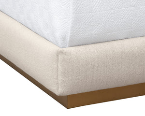 Jenkins Bed - King - Dazzle Cream 109101 Sunpan