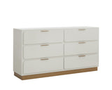 Jenkins Dresser - High Gloss Cream 109102 Sunpan