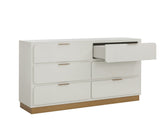 Jenkins Dresser - High Gloss Cream 109102 Sunpan