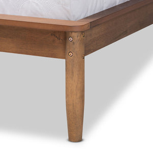 Baxton Studio Baxton Studio Sadler Mid-Century Modern Platform Bed with Ash Walnut Finish for Stylish Bedrooms Full MG0047-9-Ash Walnut-Full