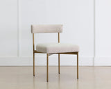 Seneca Dining Chair - Antique Brass - Danny Ivory 109132 Sunpan