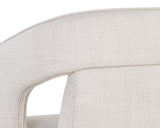 Kendrick Wheeled Dining Armchair - Moto Stucco 109138 Sunpan