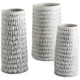 Somerville Vase Oyster Silver 10915 Cyan Design