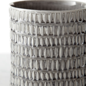 Somerville Vase Oyster Silver 10915 Cyan Design