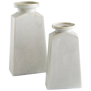 Santorini Vase Oyster Silver 10919 Cyan Design