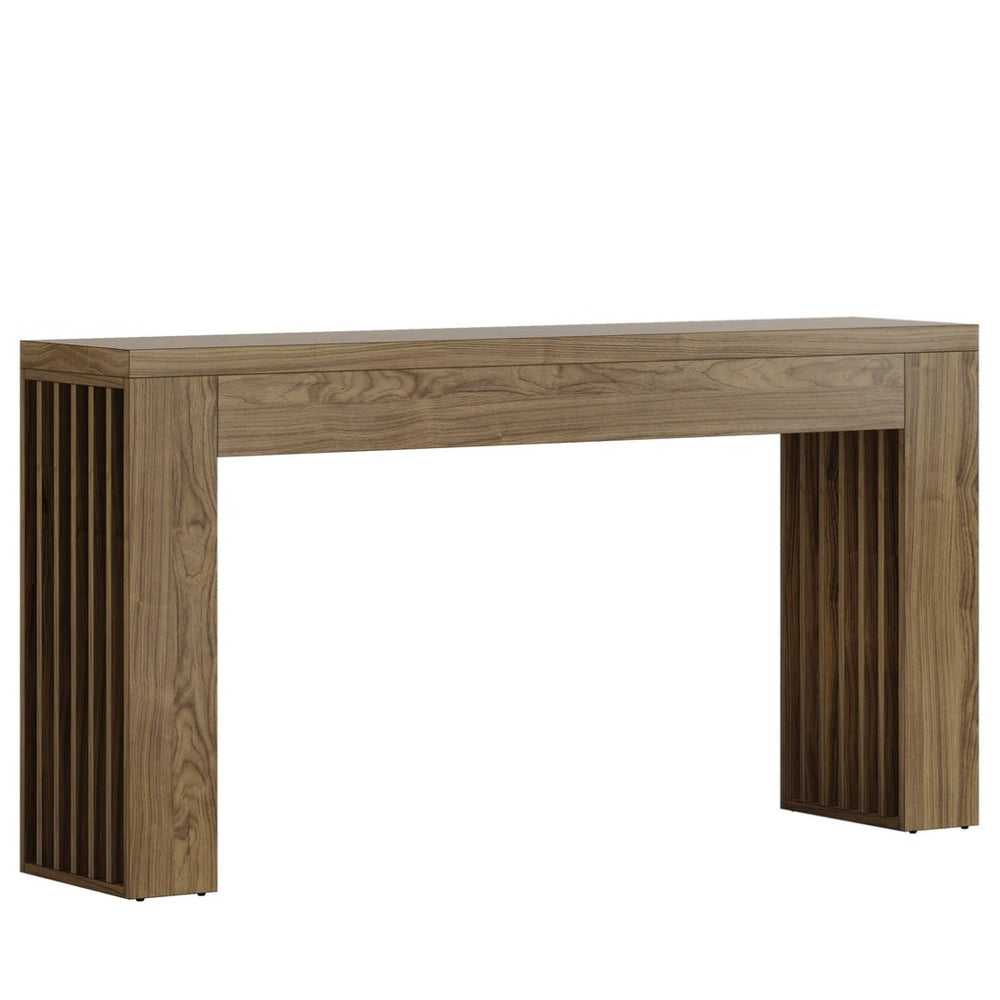 English Elm Couch Table Slim Farmhouse Console for Entryways Hallways and Sofa Walls Antique Finish T3971P460495