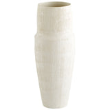 Leela Vase White 10921 Cyan Design