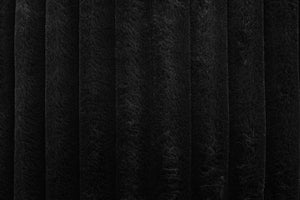 English Elm Modern Fur-Like Jumbo Corduroy Chaise Lounge with Cup Holders USB Port Plush Pillows Wooden Legs Black 59 L x 21 W x 68 H B011P396711