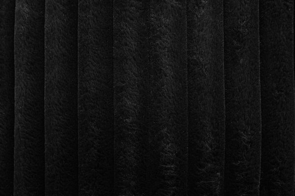 English Elm Modern Fur-Like Jumbo Corduroy Chaise Lounge with Cup Holders USB Port Plush Pillows Wooden Legs Black 59 L x 21 W x 68 H B011P396711