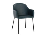 Hensley Dining Armchair - Dark Teal 109250 Sunpan