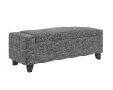 Hartley Storage Bench - Distressed - Nash Zebra 109257 Sunpan