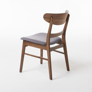 English Elm [video] Rubberwood Dining Chairs Set of 2 Upholstered Mid-century Seats for Modern Homes 58915.00DGY