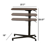 IDEAZ Adjustable Workstation Walnut/Black 1092UFO