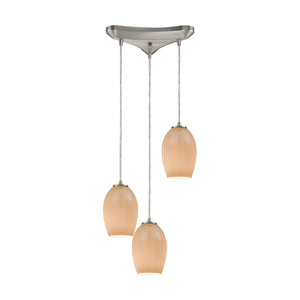 Villiska 12'' Wide 3-Light Mini Pendant - Satin Nickel 10930/3 Elk Lighting