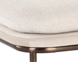 Koffi Stool - Dark Bronze - Chacha Cream / Meg Taupe 109315 Sunpan