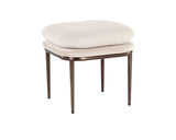 Koffi Stool - Dark Bronze - Chacha Cream / Meg Taupe 109315 Sunpan